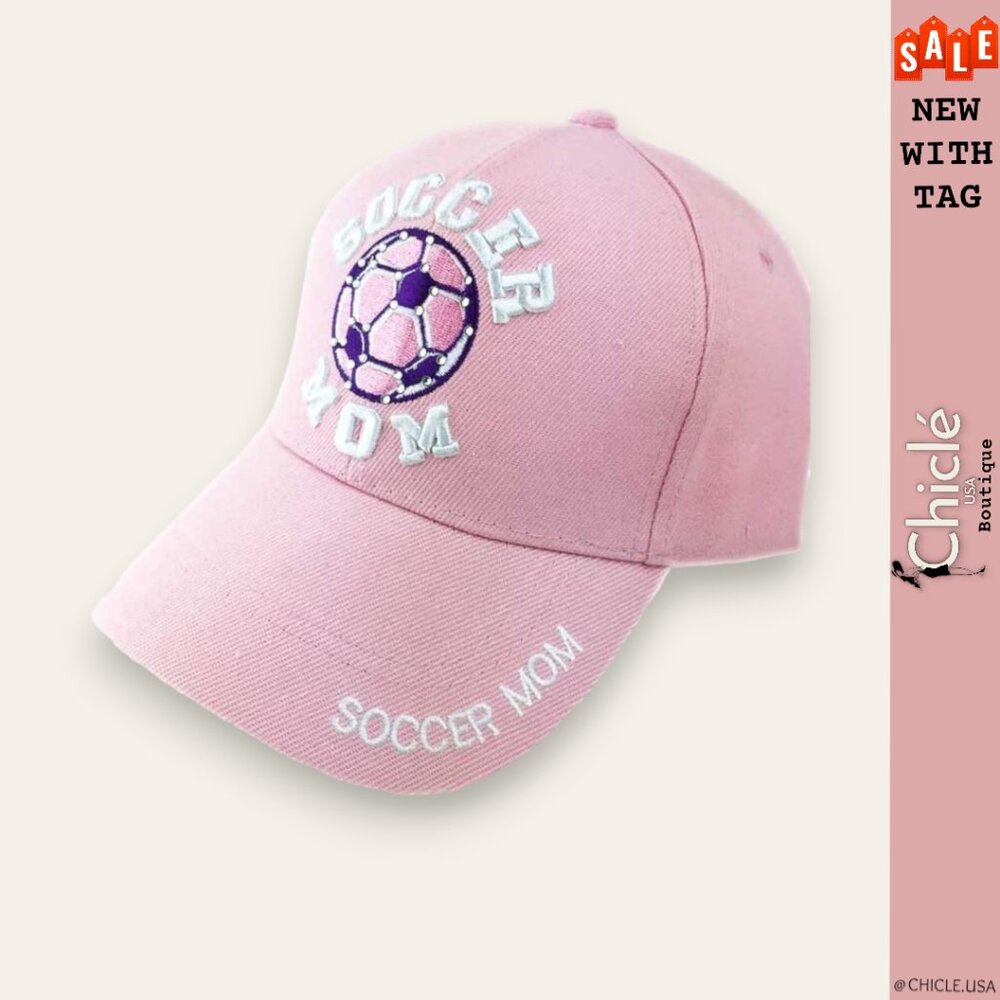 NEW Soccer Mom Cap Hat Pink